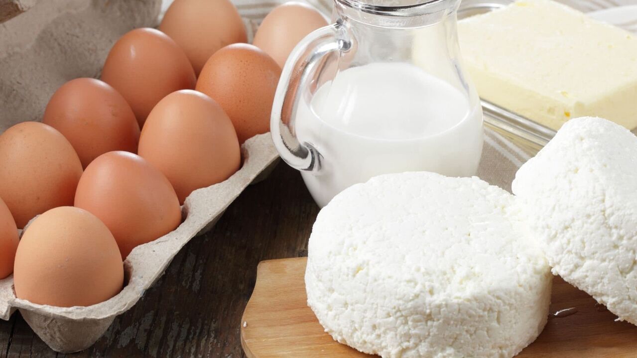 კვერცხი და რძის პროდუქტები პოტენციისთვის